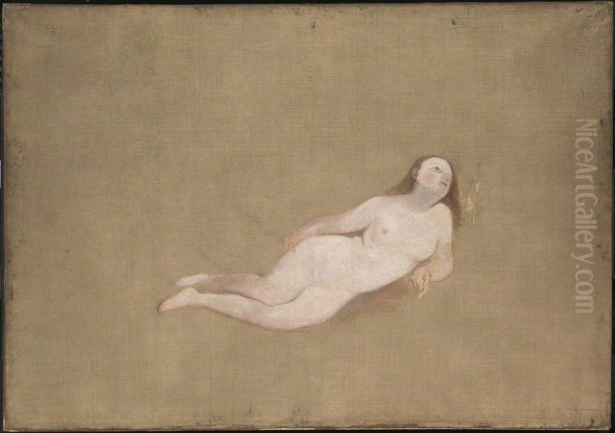 Two Recumbent Nude Figures Oil Painting by J. M. W. Turner