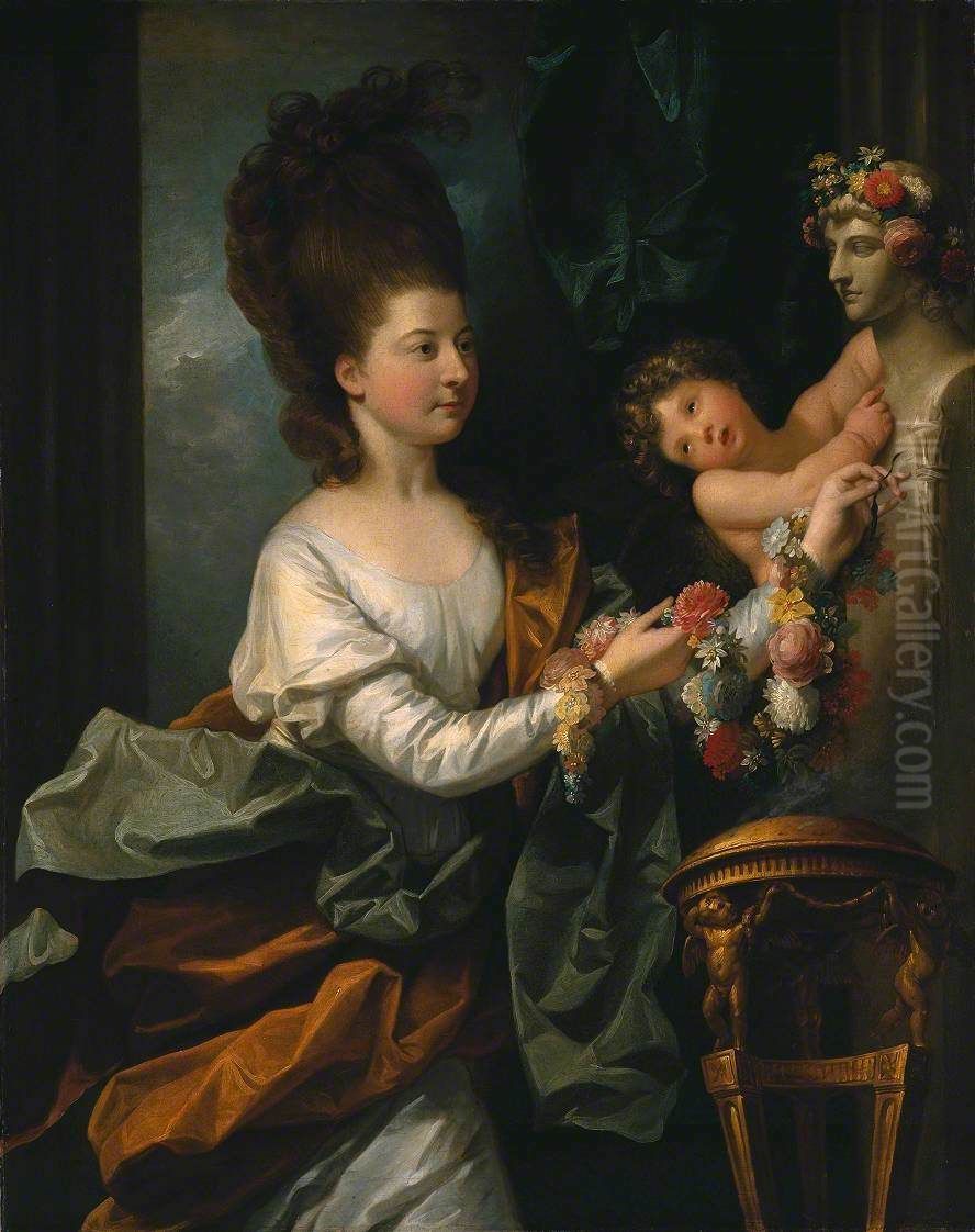 Lady Beauchamp-Proctor Oil Painting by Benjamin West