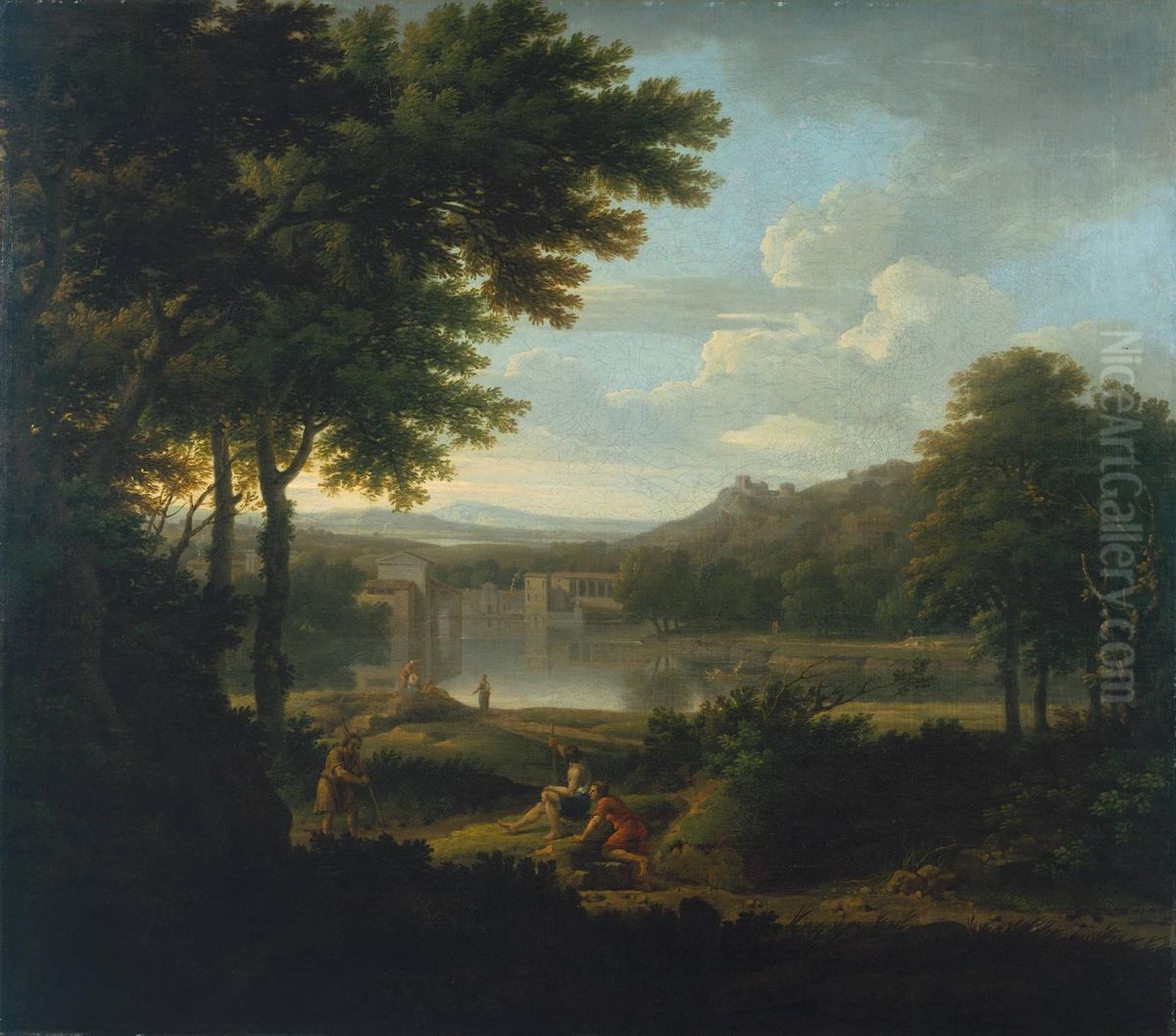 Classical Landscape Oil Painting by George Lambert