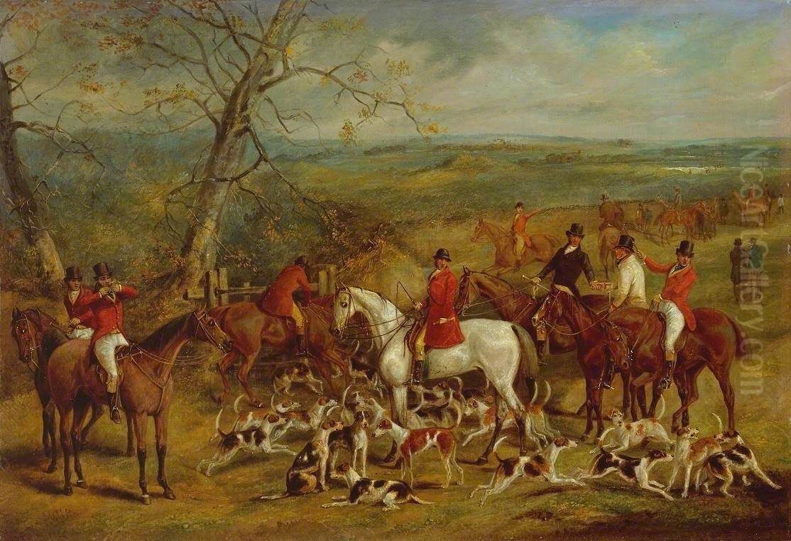 The Meet Oil Painting by Henry Thomas Alken