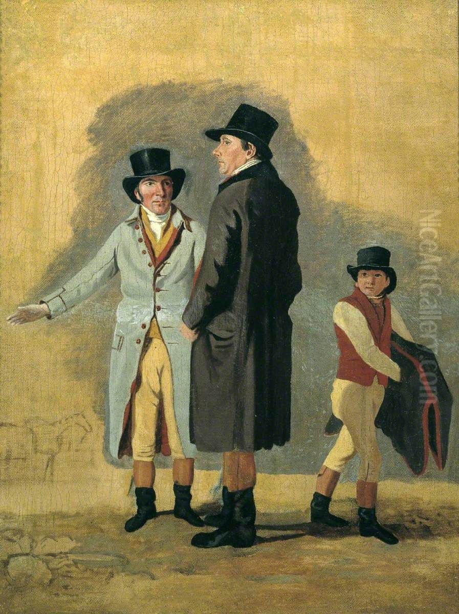 A Study for 'Surprise and Eleanor' Oil Painting by Benjamin Marshall