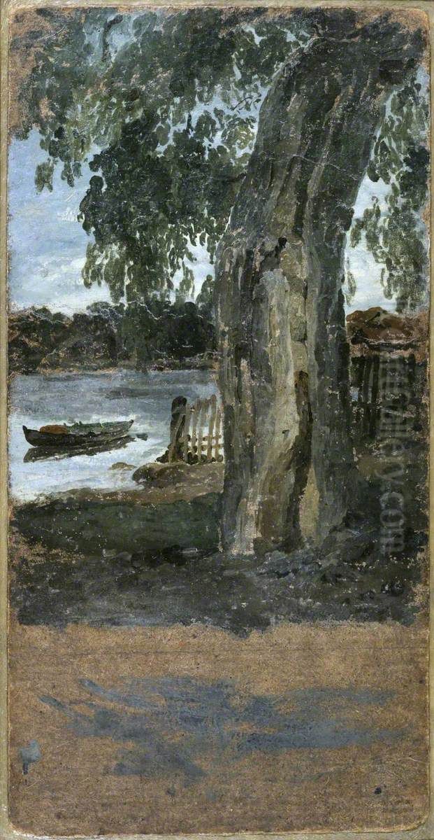 Study from Nature at Twickenham Oil Painting by William Henry Hunt