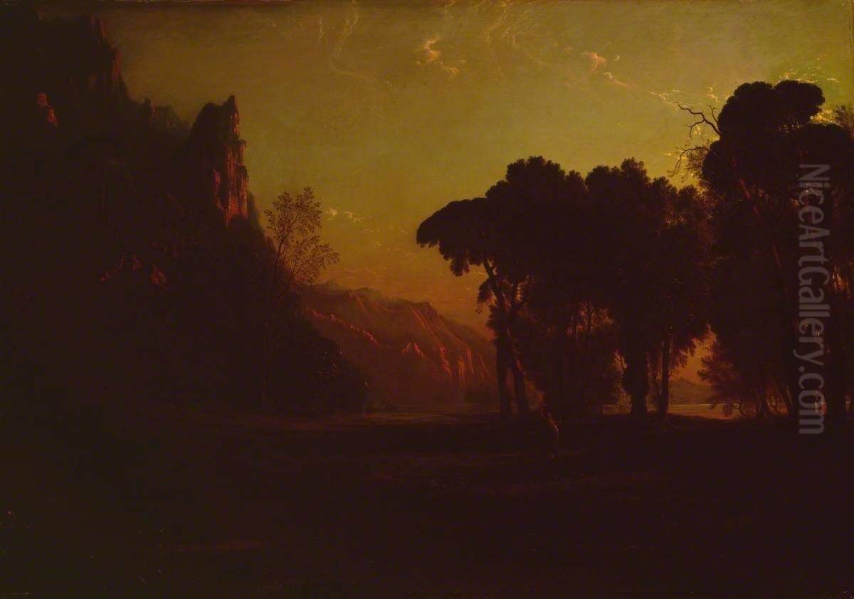 The Wood Nymph's Hymn to the Rising Sun Oil Painting by Francis Danby