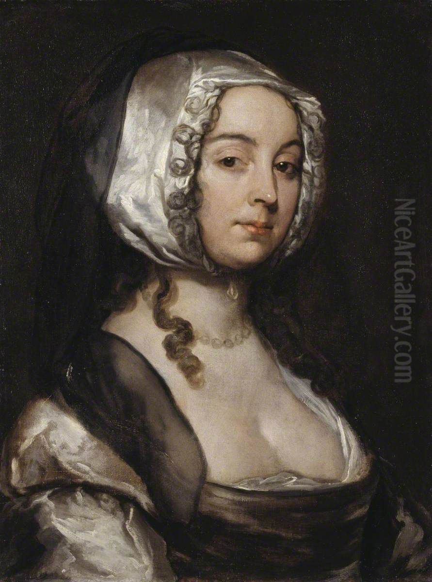 Portrait of the Artist's Wife Oil Painting by William Dobson