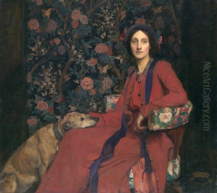 Hilda and Maggie Oil Painting by George Spencer Watson