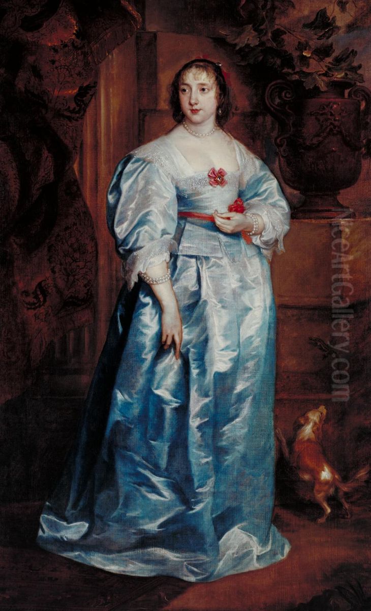 A Lady of the Spencer Family Oil Painting by Sir Anthony Van Dyck