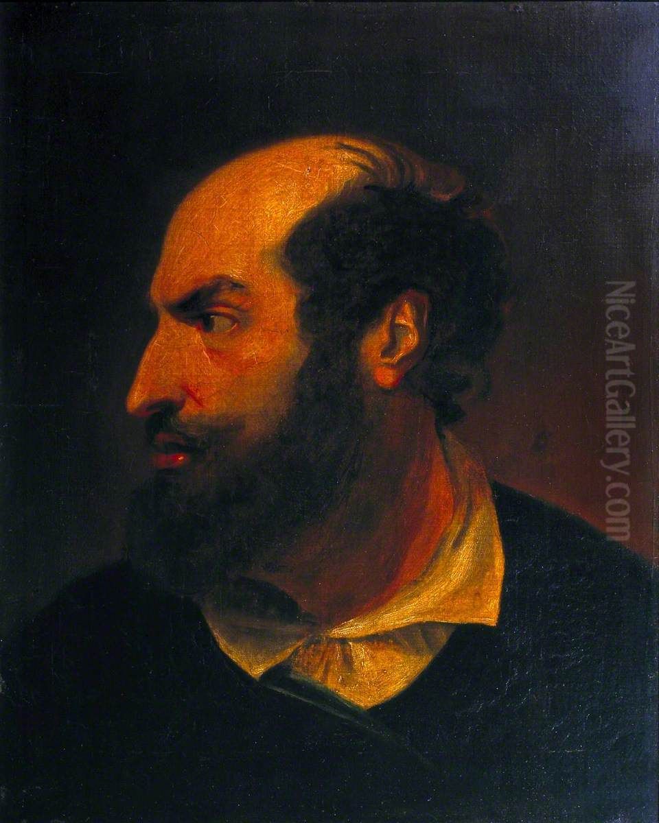 A Spanish Gentleman (after John Jackson's 'Shylock') Oil Painting by Sir John Everett Millais