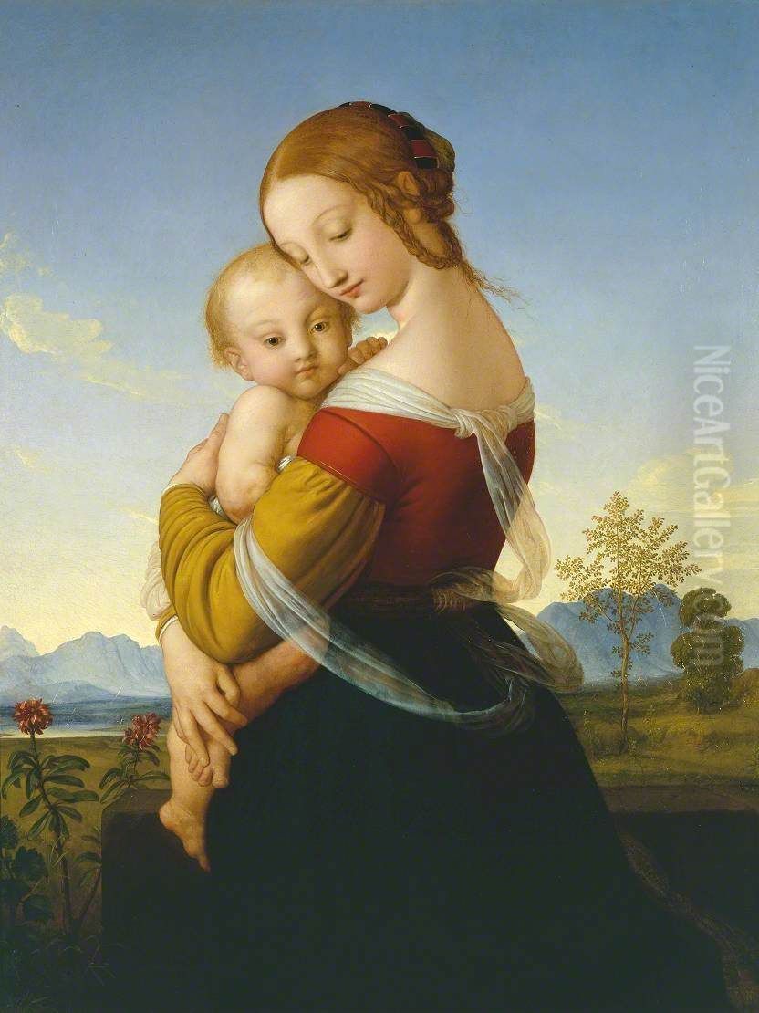 Madonna and Child Oil Painting by William Dyce