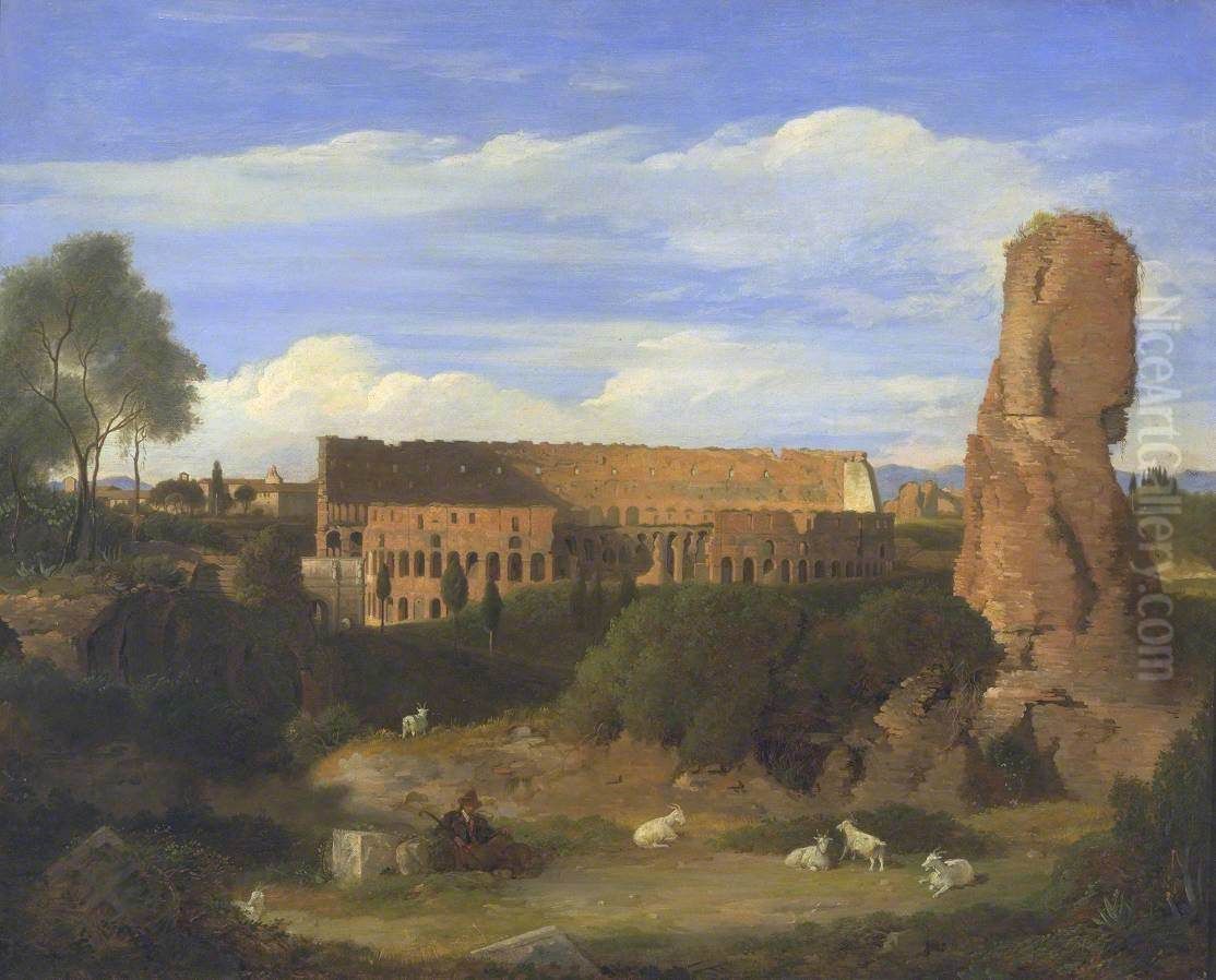 The Colosseum from the Campo Vaccino Oil Painting by Charles Lock Eastlake