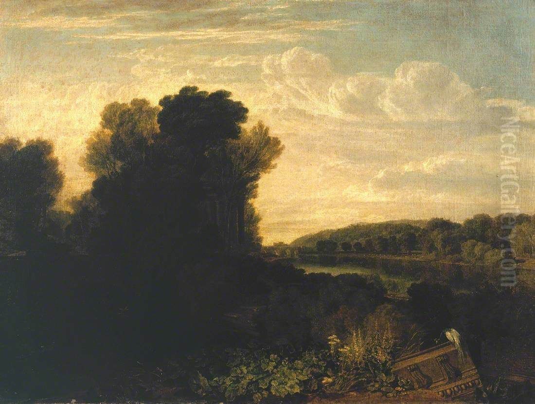 The Thames at Weybridge Oil Painting by J. M. W. Turner