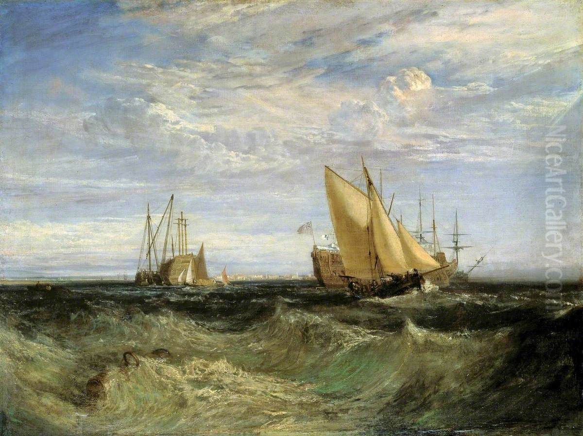 The Confluence of the Thames and Medway Oil Painting by J. M. W. Turner