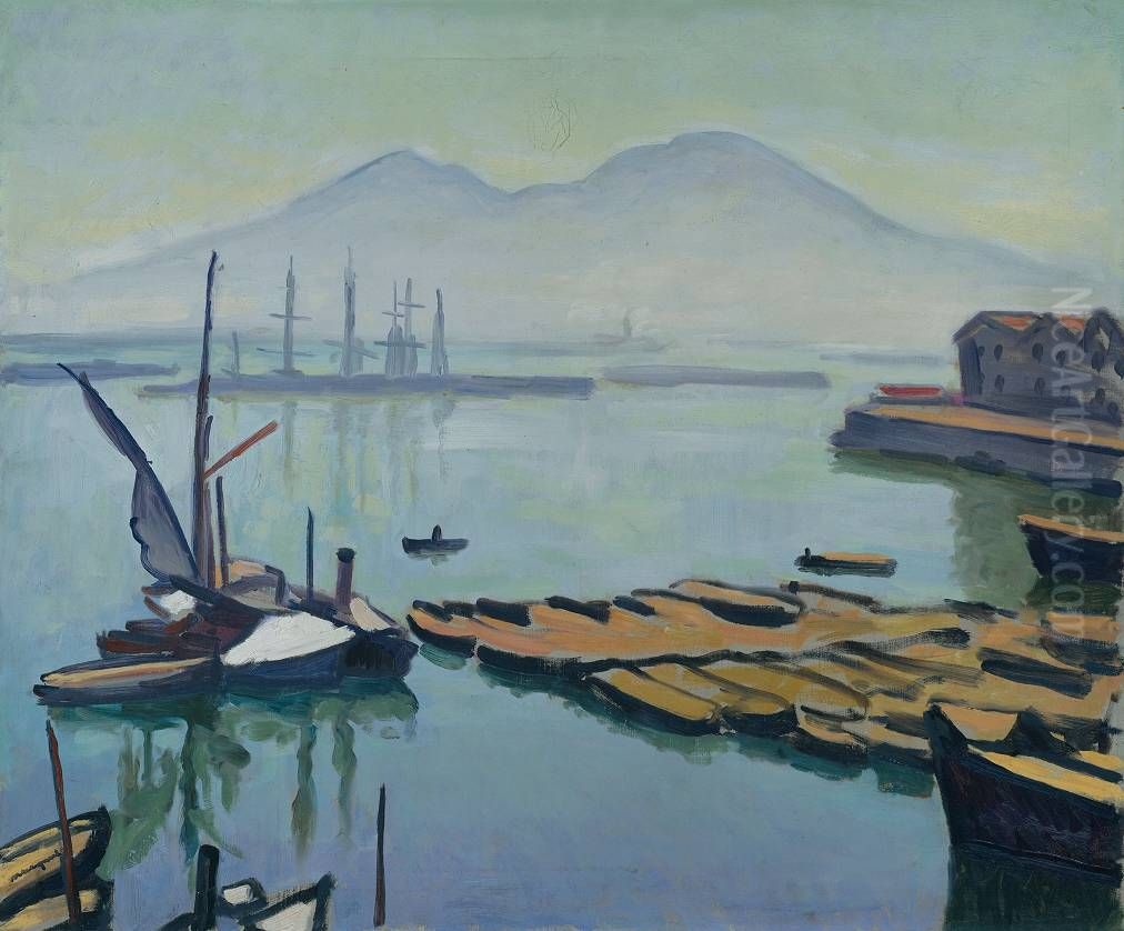 Bay of Naples Oil Painting by Albert Marquet