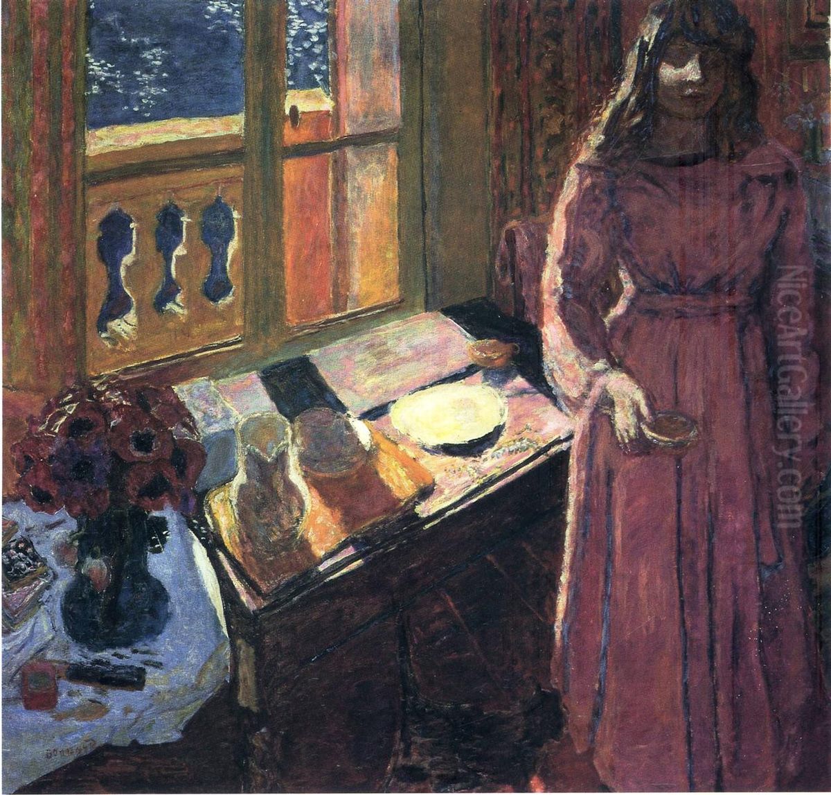 Le bol de lait Oil Painting by Pierre Bonnard
