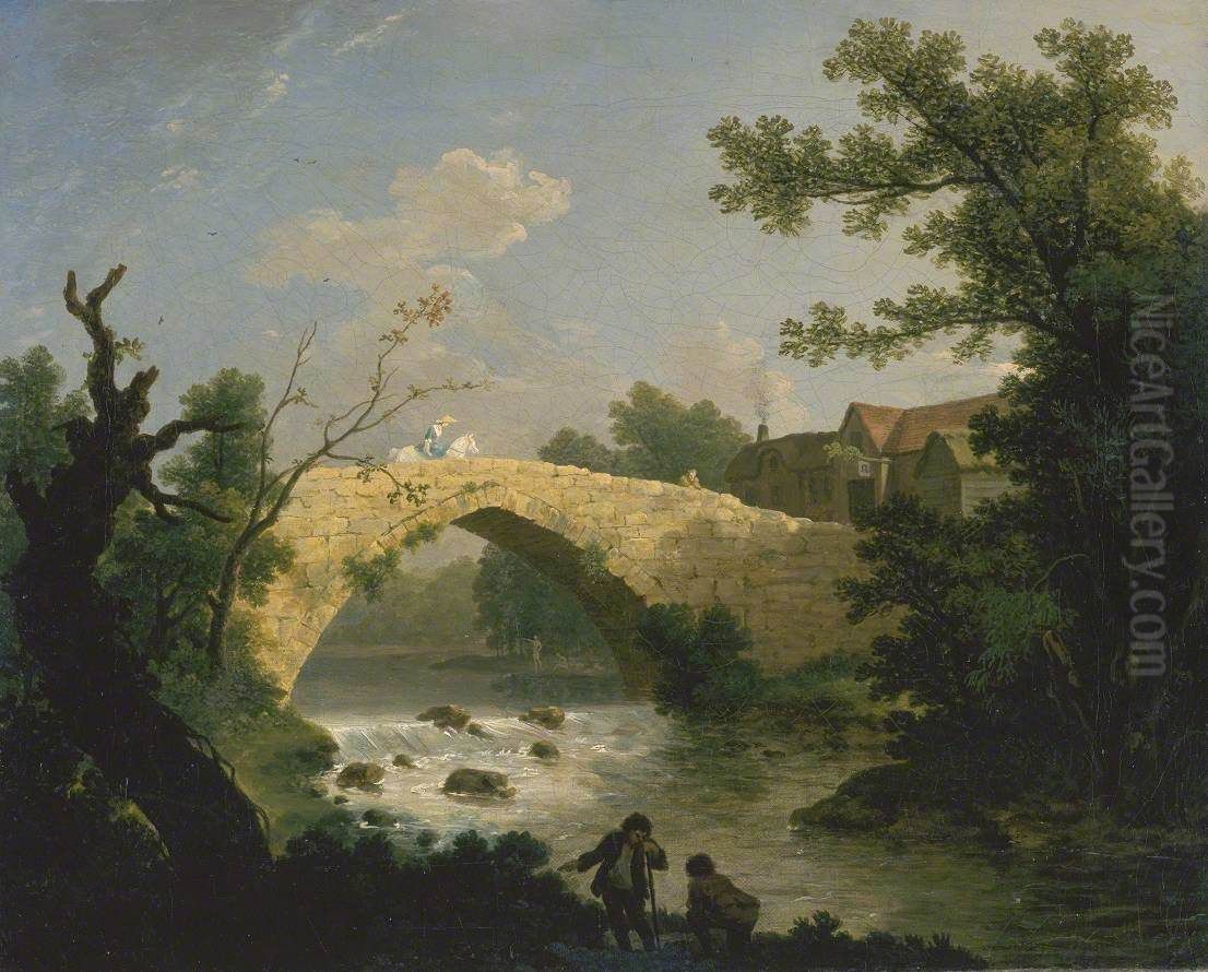 Ivy Bridge, Devon Oil Painting by John Inigo Richards