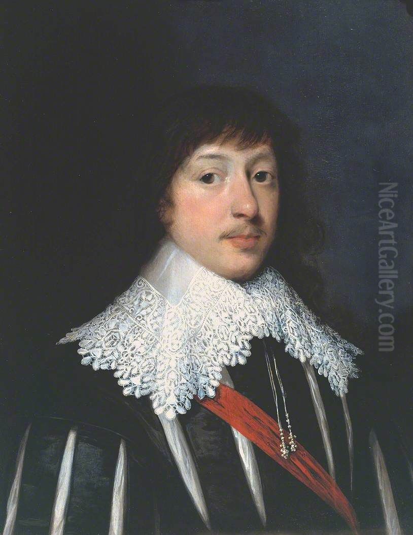 Portrait of an Unknown Gentleman Oil Painting by Cornelis Janssens van Ceulen