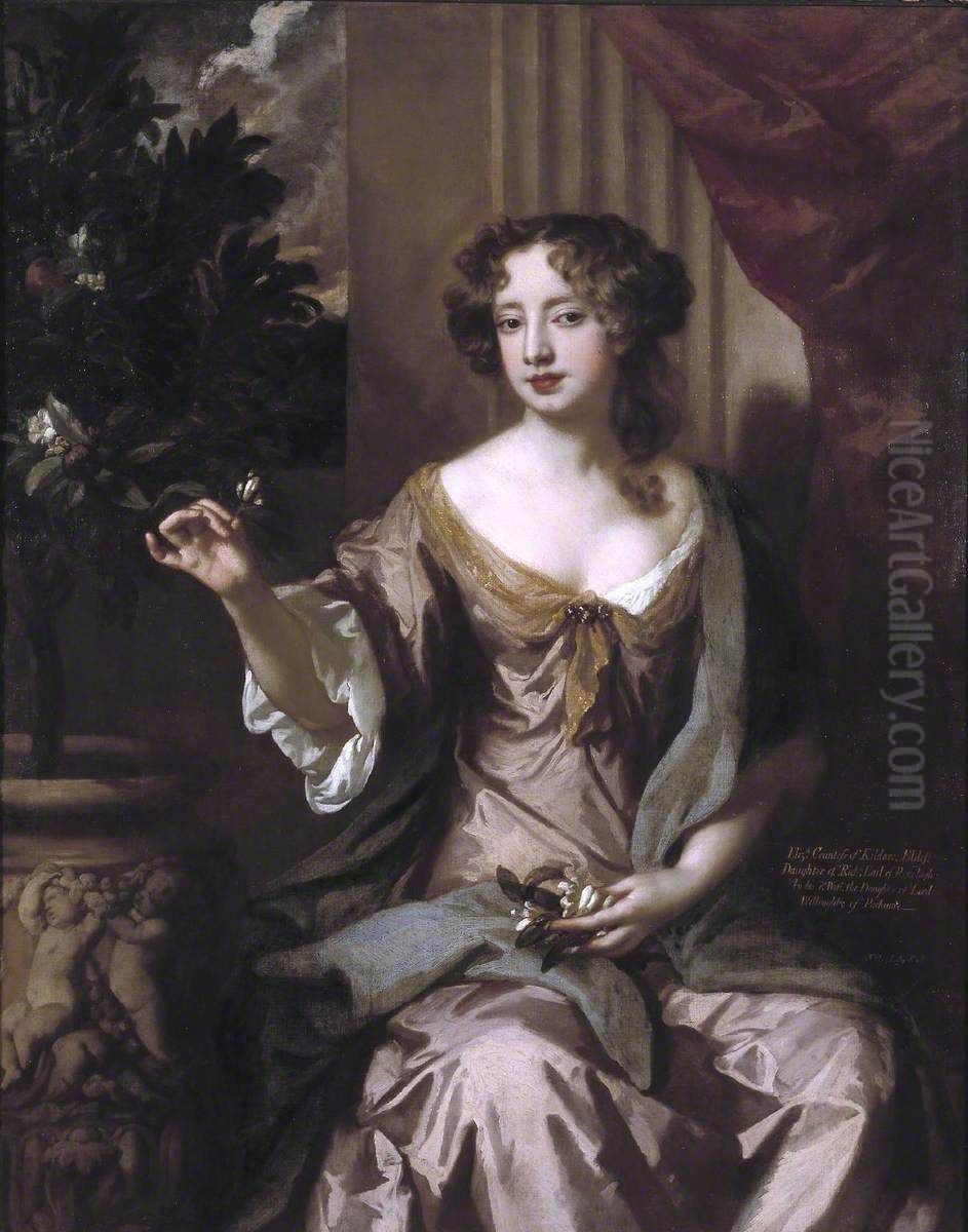 Elizabeth, Countess of Kildare Oil Painting by Peter Lely