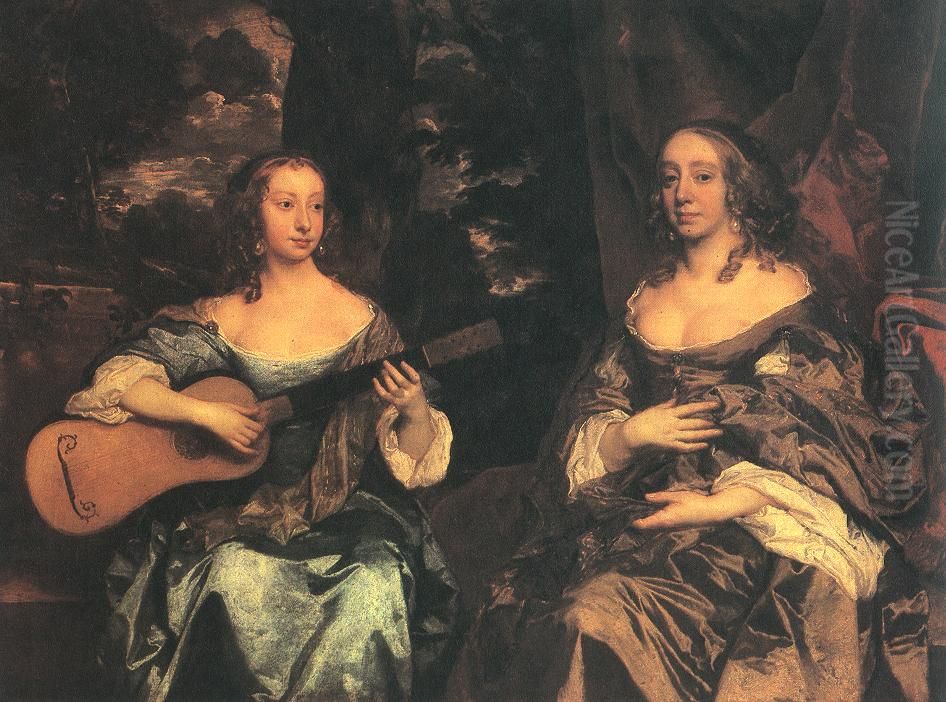 Two Ladies of the Lake Family Oil Painting by Peter Lely