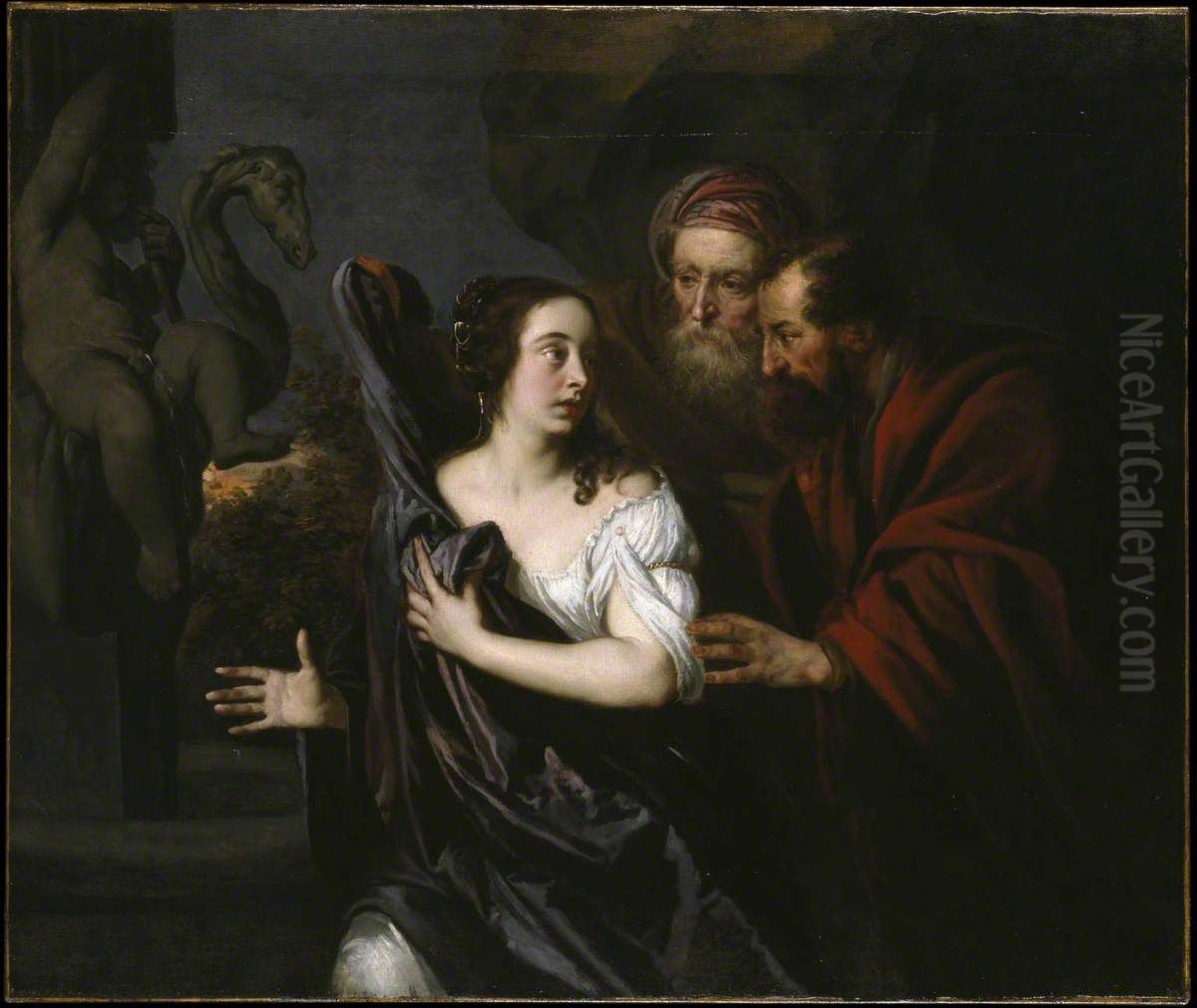 Susanna and the Elders Oil Painting by Peter Lely
