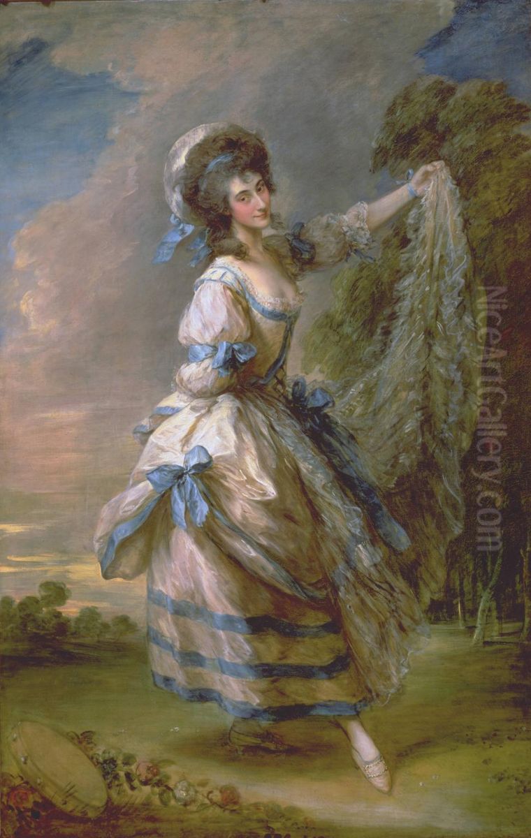 Portrait of Giovanna Baccelli (c.1753-1801) Oil Painting by Thomas Gainsborough