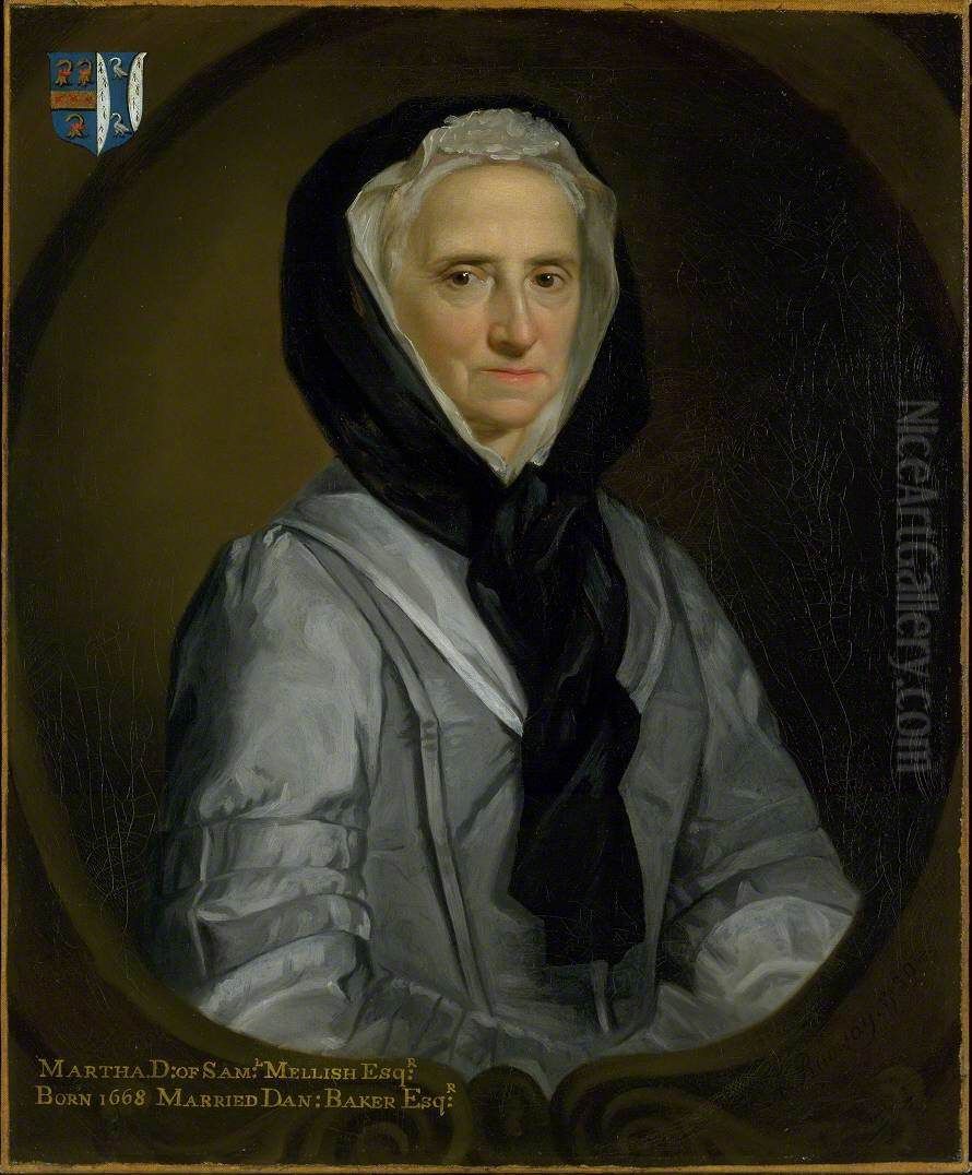 Portrait of Martha Baker Oil Painting by Allan Ramsay