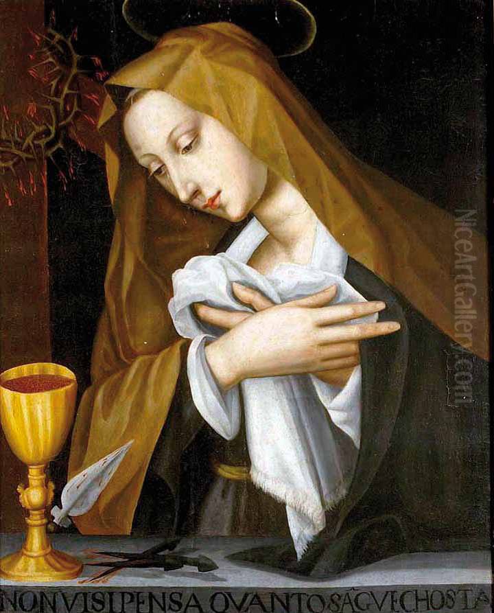 Praying Madonna Oil Painting by Plautilla Nelli