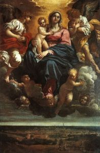 The Virgin and Child in the Clouds