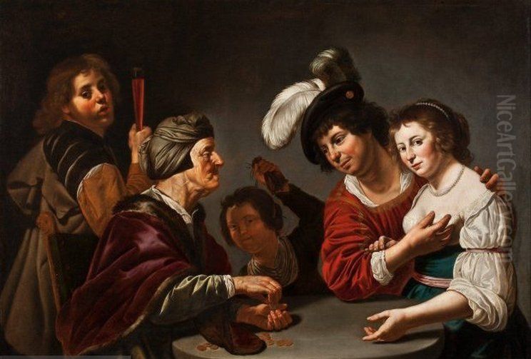 in the brothel Oil Painting by Jan Van Bijlert