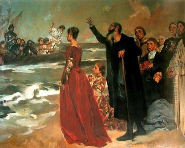 The Old Man of the Restelo (Columbano) Oil Painting by Columbano Bordalo Pinheiro