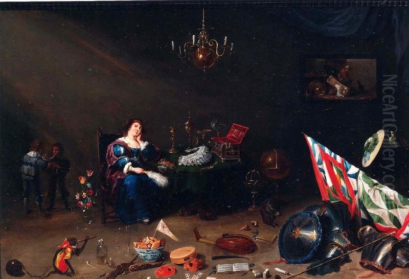 Vanitas Oil Painting by David Teniers the Younger