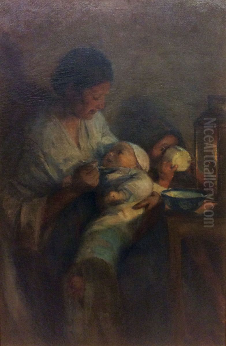 Afternoon Tea Oil Painting by Elizabeth Nourse