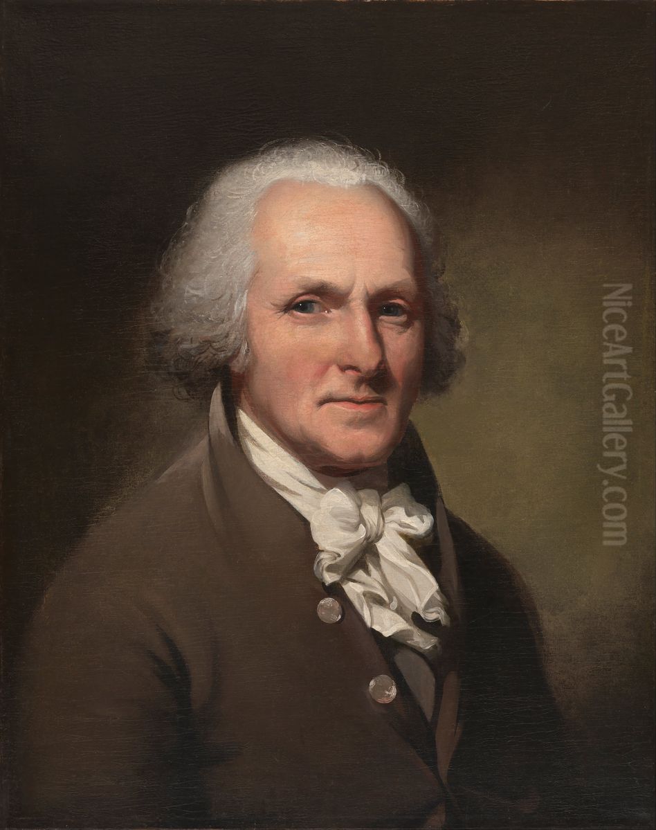 Charles Willson Peale Self-Portrait Oil Painting by Charles Willson Peale