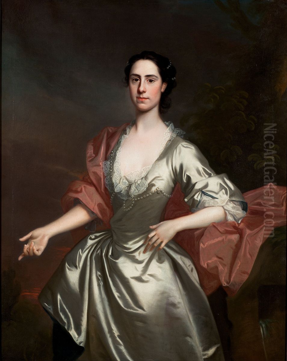 Portrait of Lady Susanna Campbell, nee Bernard (d. 1751) Oil Painting by Allan Ramsay