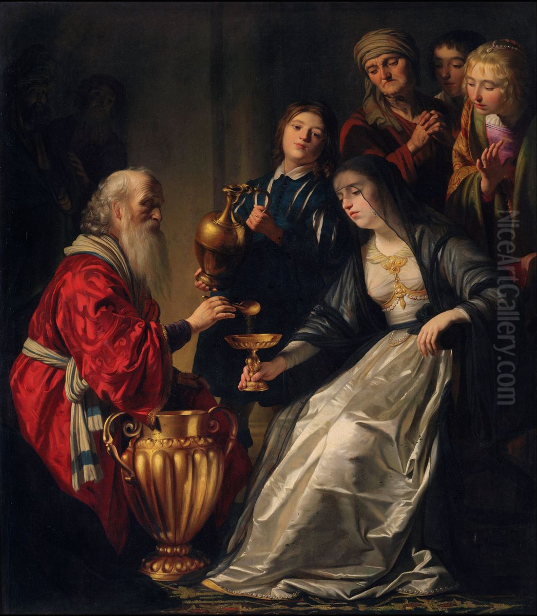 Artemisia Oil Painting by Gerard van Honthorst