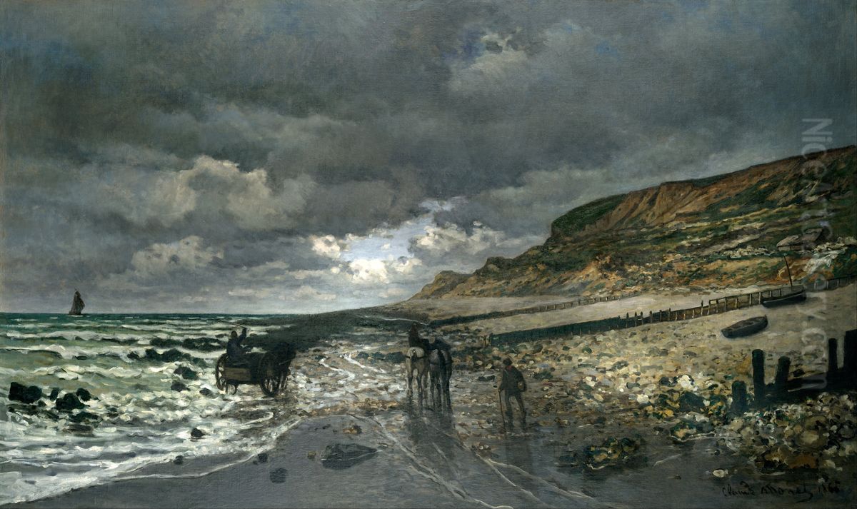 La Pointe de la Heve at Low Tide Oil Painting by Claude Oscar Monet