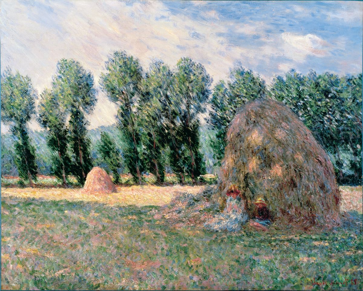 Haystacks Oil Painting by Claude Oscar Monet