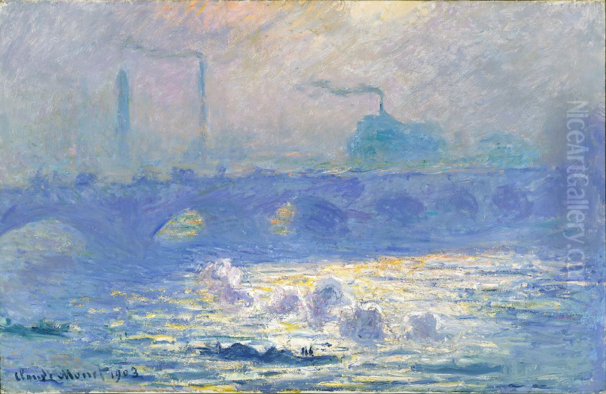 Waterloo Bridge Oil Painting by Claude Oscar Monet