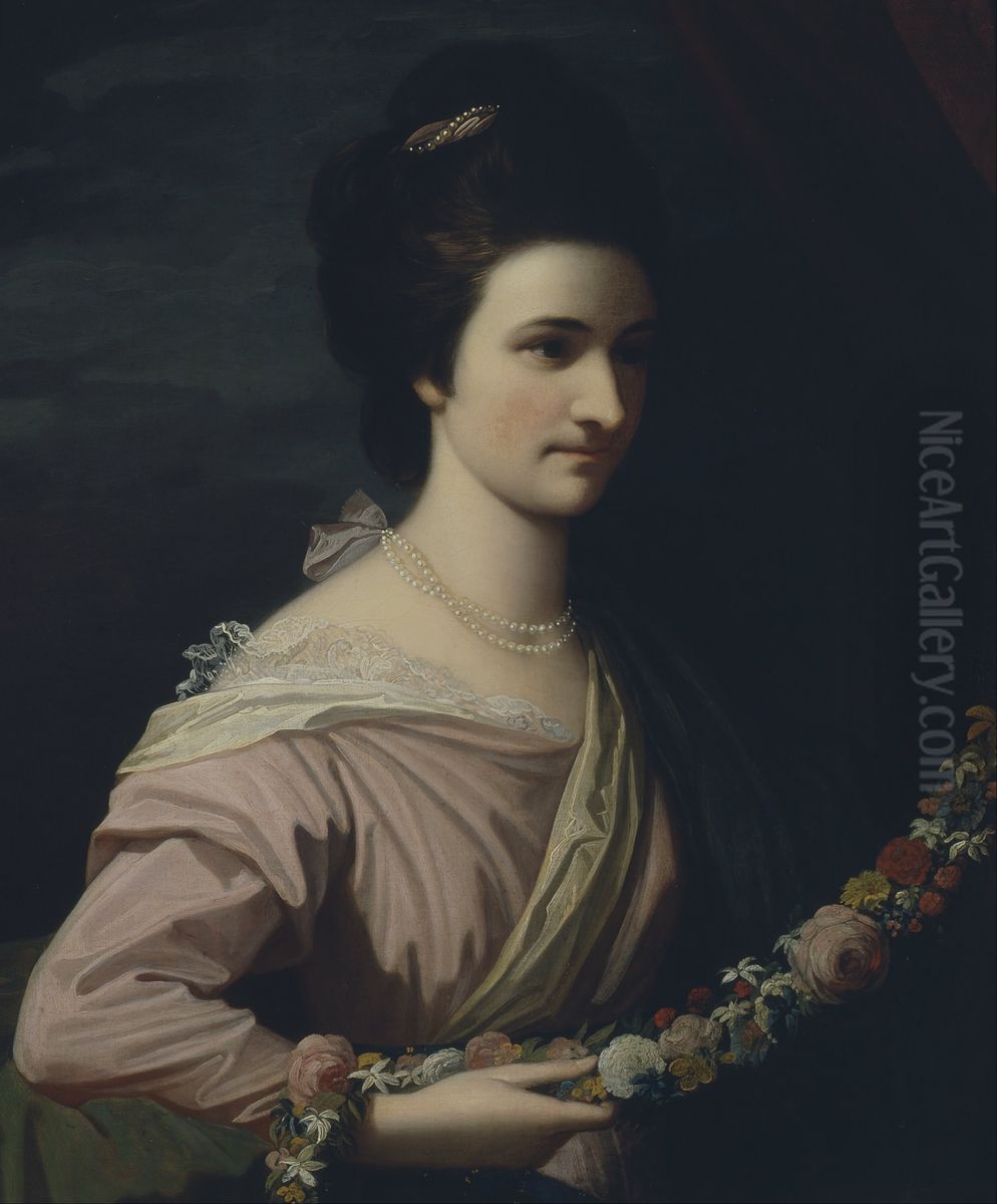 Miss Elizabeth Milward Oil Painting by Benjamin West