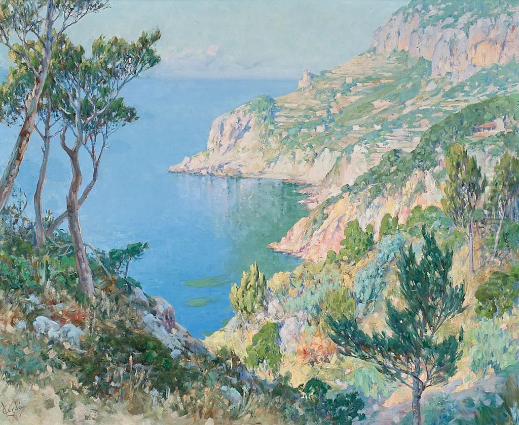 Costa De Santanyi, Mallorca Oil Painting by Llorenc Cerda Bisbal