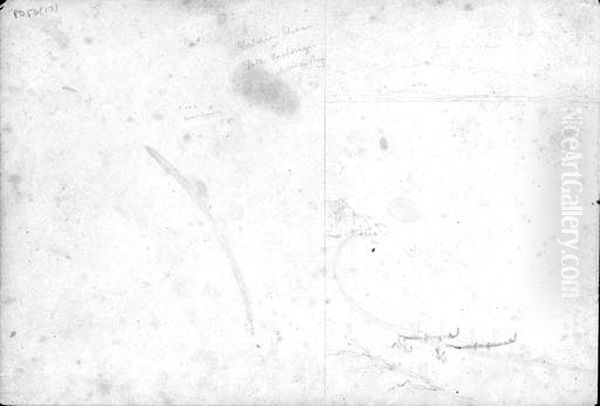 Victoria Haven or Tata Anchorage. Massacre Bay. Oil Painting by Charles Heaphy