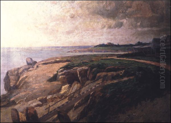 Seacoast Oil Painting by Edward Moran