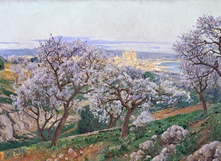 Bahia De Palma Oil Painting by Llorenc Cerda Bisbal