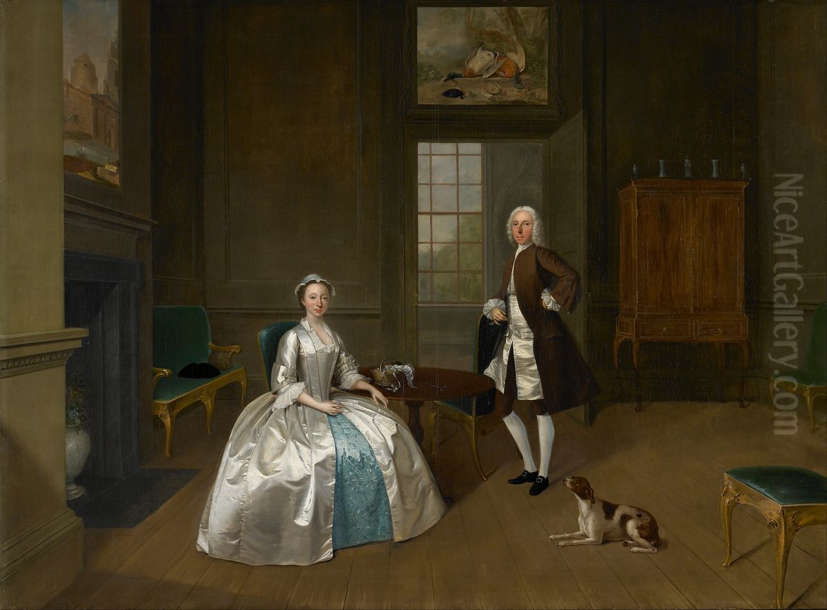 Mr and Mrs Atherton Oil Painting by Arthur Devis