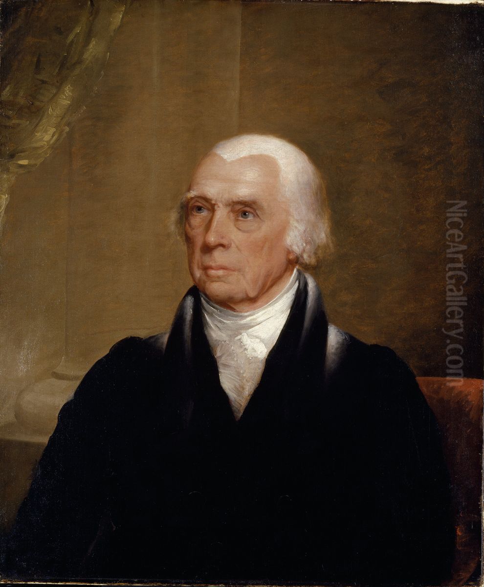 James Madison Oil Painting by Chester Harding