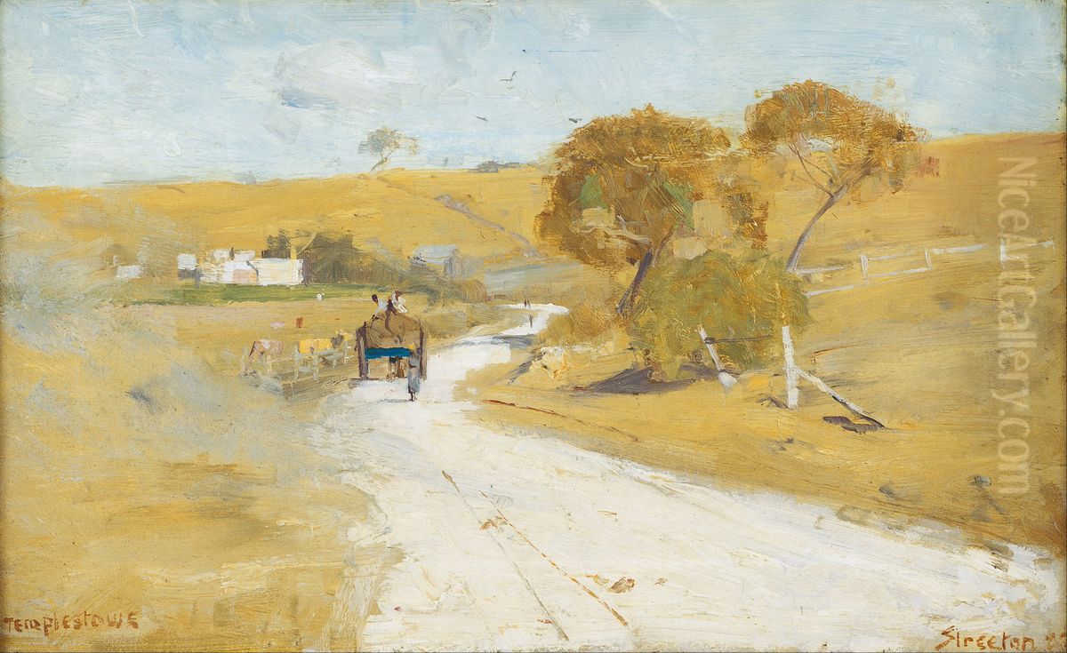 At Templestowe Oil Painting by Arthur Streeton