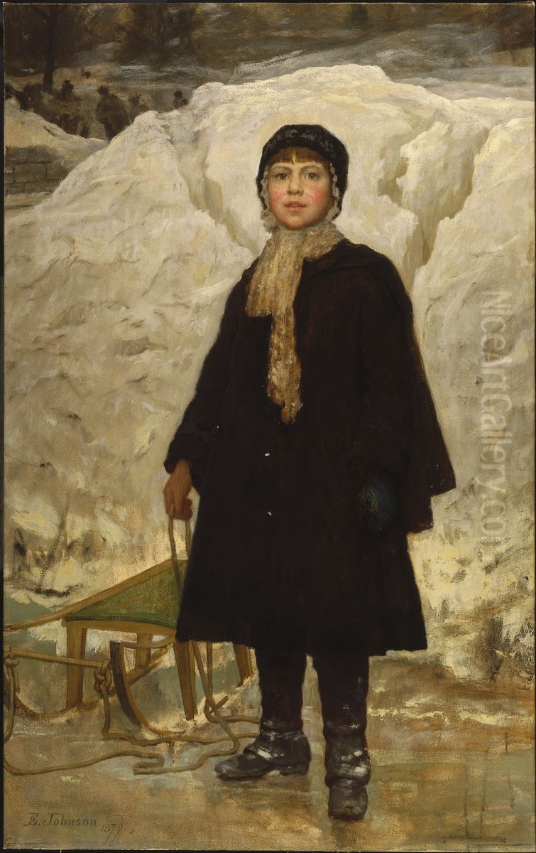 Portrait of a Child Oil Painting by Eastman Johnson