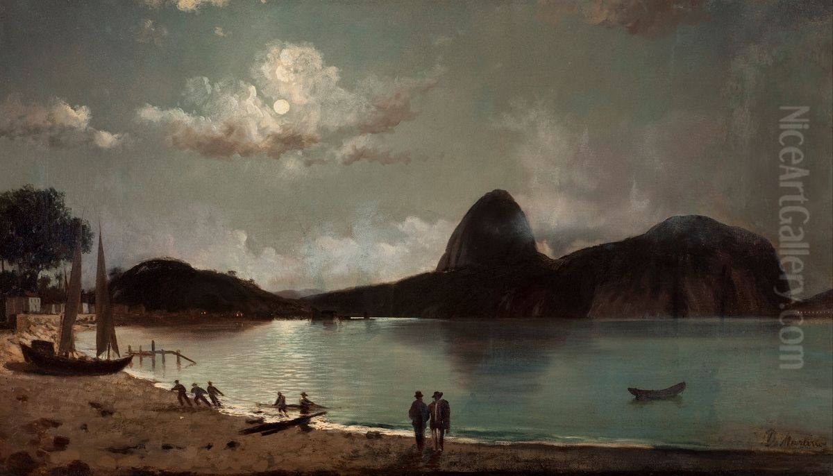 Botafogo Beach Oil Painting by Eduardo de Martino