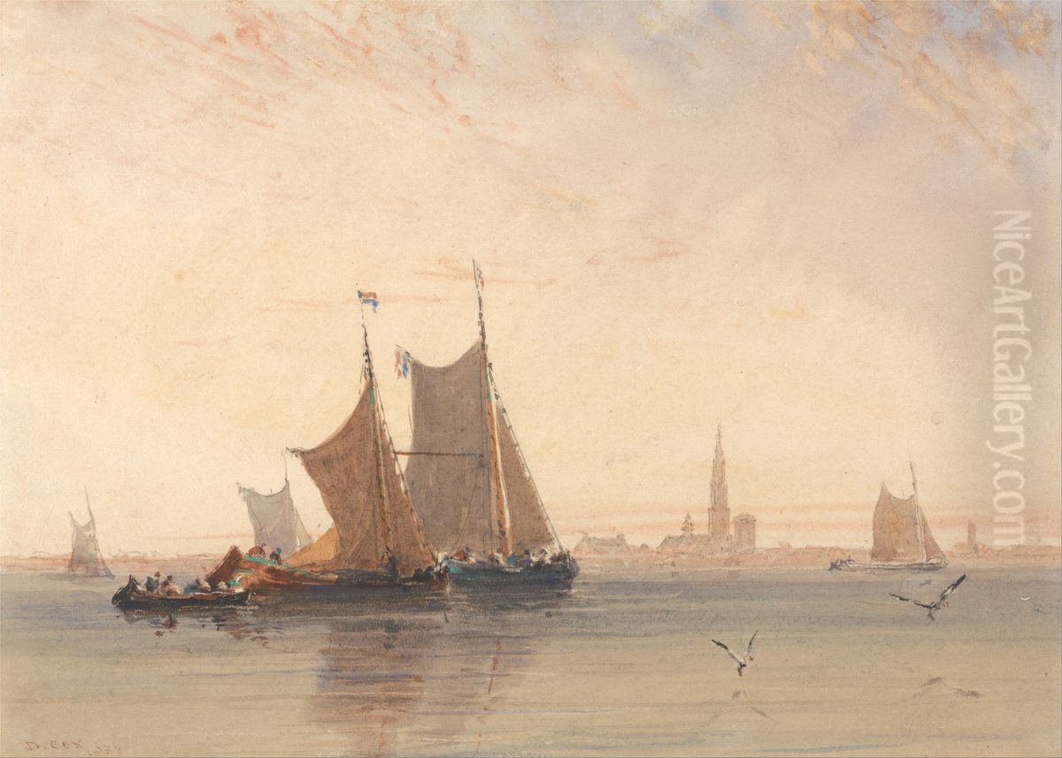 Antwerp, Morning Oil Painting by David Cox