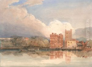 View of Lambeth Palace on Thames View of Lambeth Palace on Thames