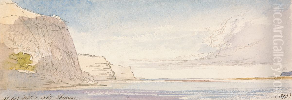 00 am, 2 February 1867 (319) Oil Painting by Edward Lear