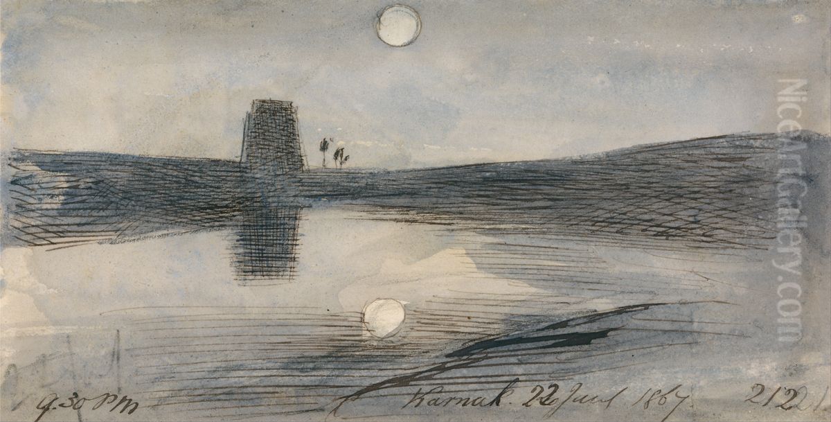 30 pm, 22 January 1867 (212) Oil Painting by Edward Lear